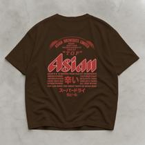 Camiseta Masculina Oversized Grande Malha Confortavel Asian Camiseta Masculina Oversized Grande Malha Confortavel Asian