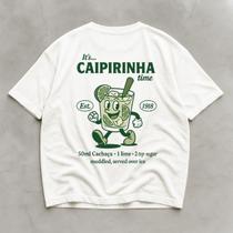Camiseta Masculina Oversized Malha Premium 30.1 Caipirinha Camiseta Masculina Oversized Malha Premium 30.1 Caipirinha