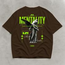 Camiseta Masculina Oversized Streetwear Academia Mentality Camiseta Masculina Oversized Streetwear Academia Mentality