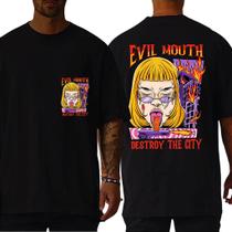 Camiseta Masculina Oversized Unissex Camisa Gola Alta Algodão 30.1 Premium Estampado Camiseta Masculina Oversized Unissex Camisa Gola Alta Algodão 30.1 Premium Estampado