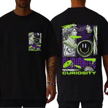 Camiseta Masculina Oversized Unissex Gola Alta Algodão 30.1 Premium Estampado Camiseta Masculina Oversized Unissex Gola Alta Algodão 30.1 Premium Estampado