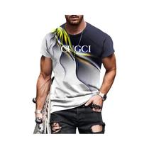 Camiseta Masculina Oversized Vintage 3D - Estilo Harajuku Streetwear