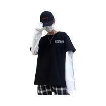 Camiseta Masculina Oversized Y2K Anime Casual De Manga Longa Harajuku Streetwear Hip Hop