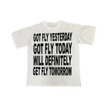 Camiseta Masculina Oversized Y2K Hiphop Harajuku Com Estampa De Letras Retro Grunge Goth Streetwear