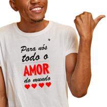 Camiseta masculina para nós todo amor do mundo