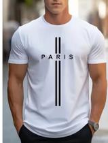 Camiseta Masculina Paris Personalizada 100 Algodão esporte street wear Blusa unissex