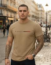 Camiseta Masculina Paris Streetwear Malha 100% Algodão Macio Camiseta Masculina Paris Streetwear Malha 100% Algodão Macio