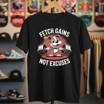Camiseta Masculina Personalizada Academia Camisa Básica Treino Musculação Fitness Respirável Promoção Blusa Preta Presente Aniversario Homens