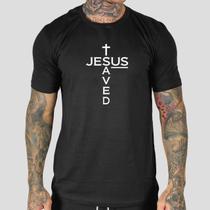 Camiseta Masculina Personalizada Básica Jesus Salve Camiseta Masculina Personalizada Básica Jesus Salve
