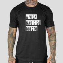 Camiseta Masculina Personalizada Frase Boleto