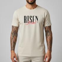 Camiseta Masculina Personalizada Jesus Peça Premium Evangélica Algodão Penteado Camisa Culto Ressurreição Camiseta Masculina Personalizada Jesus Peça Premium Evangélica Algodão Penteado Camisa Culto Ressurreição