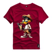 Camiseta Masculina Personalizada Patolino Personagem Desenho Estiloso Unissex Camisa Algodão Top