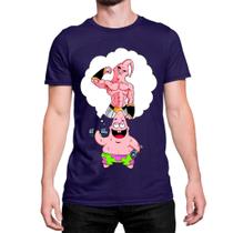 Camiseta Masculina Personalizada Patrick Forte Academia Foco Ref13 Camisa Algodão Malha Premium Top