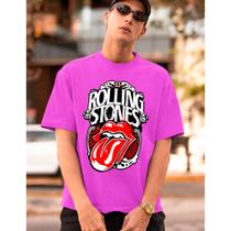 Camiseta Masculina Personalizada Rolling Stones Boca Sex Camisa Algodão Premium Basica -Ref071 Top