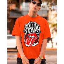 Camiseta Masculina Personalizada Rolling Stones Boca Sex Camisa Algodão Premium Basica -Ref071 Top
