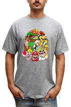 Camiseta Masculina Personalizada Super Mario Bros Camiseta Masculina Personalizada Super Mario Bros