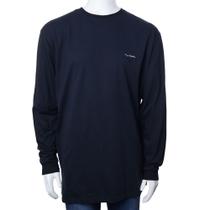 Camiseta Masculina Pierre Cardin ML Malha Preto - 76002 Camiseta Masculina Pierre Cardin ML Malha Preto - 76002