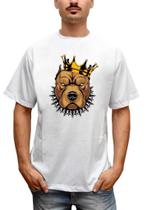 Camiseta Masculina Pit bull Camiseta Cachorro King Dog