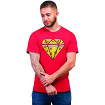 Camiseta Masculina Pizza Diamante Amo Pizza