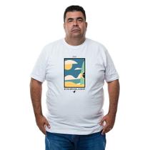 Camiseta Masculina Plus Size Algodao Tamanho Especial Grande Com Abridor De Garrafas Integrado
