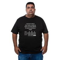 Camiseta Masculina Plus Size Algodao Tamanho Grande Com Abridor De Garrafas Integrado