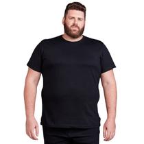 Camiseta Masculina Plus Size Básica Algodão Camiseta Masculina Plus Size Básica Algodão