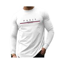 Camiseta Masculina plus Size De Algodão, Corte Solto, Casual, Esportiva, Gola Redonda, Manga Longa,