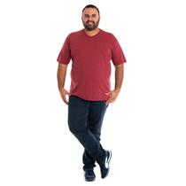 Camiseta masculina plus size decote v 115708