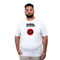 Camiseta Masculina Plus Size Filme Deadpool e Wolverine