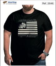 Camiseta Masculina Plus Size Gola Careca 2646 Camiseta Masculina Plus Size Gola Careca 2646