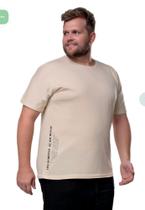 Camiseta Masculina Plus Size Gola Careca