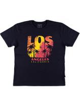 Camiseta masculina plus size grande G1 G2 G3 Elite algodão Los Angeles