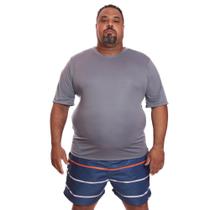 Camiseta Masculina Plus Size Manga Curta Dry Fit Lisa Proteção Solar UV Térmica Camisa Treino Academia Praia