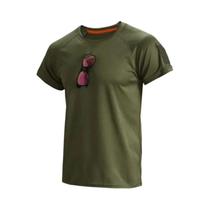 Camiseta Masculina Plus Size - Secagem Rápida e Respirável para Camping e Trekking