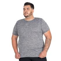 Camiseta Masculina Plus Size Sport Manga Curta Lisa Básica