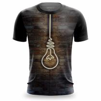 Camiseta Masculina Poliéster Camisa Estampada 3D Toque Suave