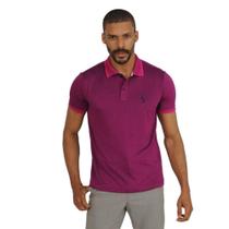 Camiseta Masculina Polo John Pull Manga Curta Moda Casual