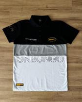 Camiseta Masculina Polo Onbongo Preto e Branco - P Camiseta Masculina Polo Onbongo Preto e Branco - P