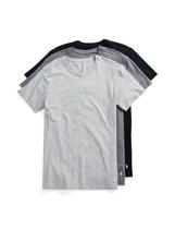Camiseta masculina POLO RALPH LAUREN Slim Fit Stretch Crew, pacote com 3 Camiseta masculina POLO RALPH LAUREN Slim Fit Stretch Crew, pacote com 3