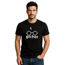 Camiseta Masculina Preta Harry Poter 100% Algodão