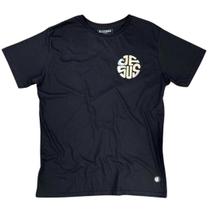 Camiseta Masculina Preta Jesus Bolinha Camiseta Masculina Preta Jesus Bolinha