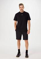 Camiseta Masculina Preta Lisa Básica Becker Gola Redonda 100% Algodão