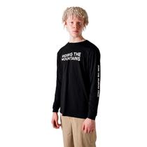 Camiseta Masculina Preta Outdoor Manga Longa Riding the Mountains Nomad