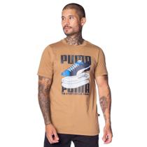 Camiseta Masculina Puma Sneaker Tee Caramelo