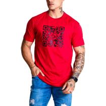 Camiseta Masculina Qr Code Lasting Vermelho