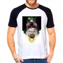 Camiseta Masculina Raglan Branca Breaking Bad 04