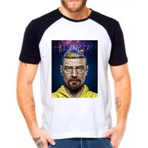 Camiseta Masculina Raglan Branca Breaking Bad 10