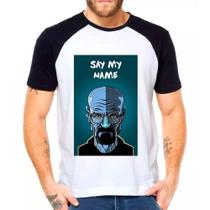 Camiseta Masculina Raglan Branca Breaking Bad 11