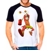 Camiseta Masculina Raglan Branca Chaves 10 - DESIGN CAMISETAS