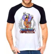 Camiseta Masculina Raglan Branca Desenho He-Man 03